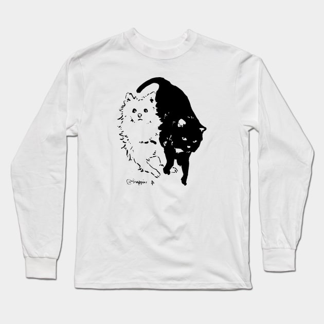 Yin yang Long Sleeve T-Shirt by thappier